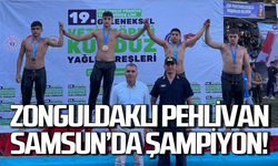 Zonguldaklı pehlivan Taha Bayhan Samsun’da şampiyon!