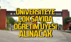 Bartın Üniversitesi'ne çok sayıda öğretim üyesi alınacak!