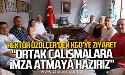 Rektör Özölçer'den Karaelmas Gazeteciler Derneği’ne ziyaret!