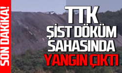 TTK şist alanında yangın çıktı!