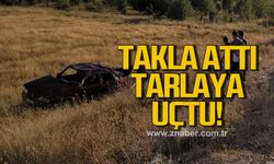 Karabük'te takla atan otomobil tarlaya uçtu: 1'i ağır 5 yaralı