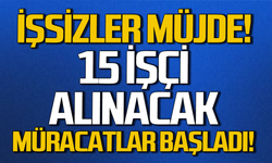 Zonguldak’ta 15 işçi alınacak!