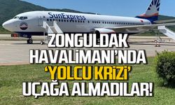 Zonguldak Havalimanı'nda yolcu krizi! Uçağa almadılar!
