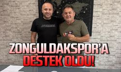 Zonguldakspor’a destek oldu!