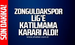 Zonguldakspor Lig'e katılmama kararı aldı!