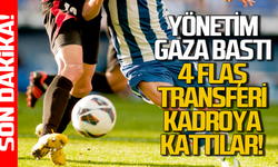 Yönetim gaza bastı: 4 flaş transfer daha kadroya dahil edildi!