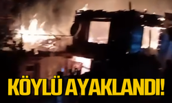 Köylü gece yarısı ayaklandı: Ev kül oldu!