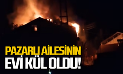 Salih Pazarlı’ya ait ev kül oldu!