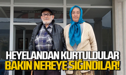 Zonguldaklı yaşlı çift heyelandan kurtuldu: Bakın nereye sığındılar!