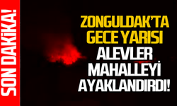 Zonguldak’ta alevler mahalleliyi ayaklandırdı!
