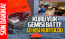Bartın Limanı’ndan kalkan kuru yük gemisi battı!