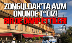 Zonguldak’ta AVM’de t*ciz! Bir de dayak attılar!
