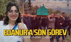 Edanur gözyaşlarıyla son yolculuğuna uğurlandı