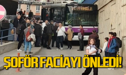 Şoförün ani manevrası faciayı önledi!
