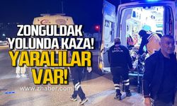 Zonguldak yolunda kaza! Yaralılar var!