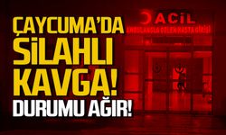 Çaycuma'da silahlı kavga! Durumu ağır!