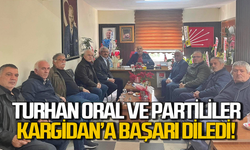 Turhan Oral ve partililer Erdinç Kargidan’ı ziyaret etti!