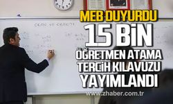 MEB duyurdu! 15 bin sözleşmeli öğretmen atama tercih kılavuzu yayımlandı!