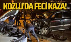 Kozlu'da feci kaza: Sürücüler ölümden döndü!