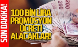 Promosyon ücreti açıklandı: 100 bin lira alacaklar!