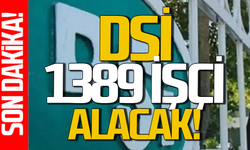 DSİ 1389 personel alımı yapacak!