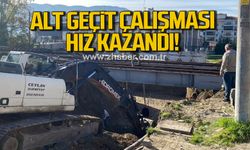 Gökçebey'de alt geçit çalışması hız kazandı!
