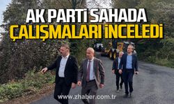 AK Parti sahada! Altyapı çalışmalarını yerinde incelediler!