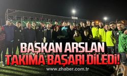 Başkan Arslan, Kozlu Belediyespor’a Yalıboyuspor maçında başarı diledi!