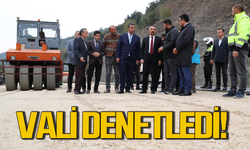 Vali Osman Hacıbektaşoğlu asfaltlama çalışmalarını inceledi