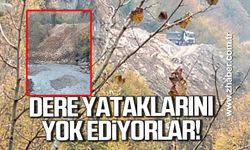 Alaplı'da dere yataklarına mesken atık ve moloz dökülüyor!