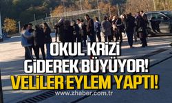 Okul krizi giderek büyüyor! Veliler eylem yaptı!