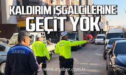 Kdz. Ereğli'de zabıta kaldırım işgalcilerine göz açtırmıyor!