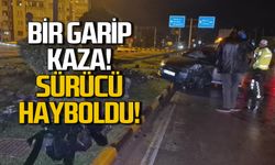 Direğin altında kaldı! Sürücü kayboldu!