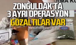 Zonguldak'ta 3 ayrı narkotik operasyon! Gözaltılar var