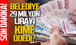Belediye 29 milyon lirayı kime ödedi?