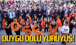 Lösemili çocuklara destek yürüyüşünde duygusal anlar!