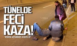 Alaplı tünellerinde feci kaza!