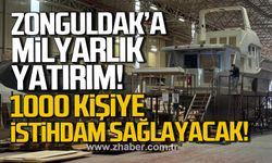 Zonguldak'a milyarlık yatırım! 1000 kişiye istihdam sağlayacak!