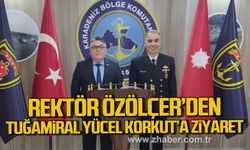 İsmail Hakkı Özölçer’den Karadeniz Bölge Komutanı Tuğamiral Yücel Korkut'a ziyaret!