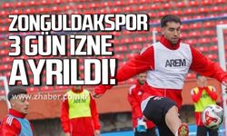Zonguldakspor 3 gün izne ayrıldı!