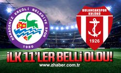 Ereğli 3 puan peşinde! İlk 11'ler belli oldu!