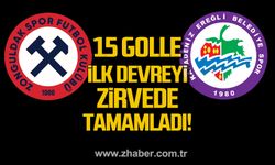 15 golle ilk devreyi zirvede tamamladı!