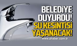 Zonguldak Belediyesi duyurdu! Su kesintisi yaşanacak!
