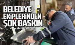 Kozlu Belediye ekiplerinden şok baskın