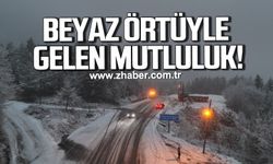 Karabük-Bartın kara yolu beyaza büründü!