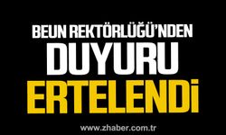 Bülent Ecevit Üniversitesi Rektörlüğü duyurdu! Ertelendi!