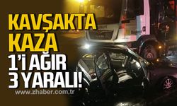 Çaycuma’da Tır Otomobile Çarptı: 3 Yaralı