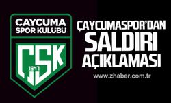 Çaycumaspor saldırı hakkında açıklama yaptı!