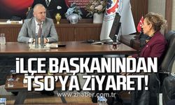 CHP İlçe Başkanı Zerrin Yılmaz Erdoğan’dan TSO’ya Ziyaret