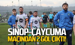 Çaycumaspor deplasmanda Sinonspor'a konuk oldu maçta 2 gol atıldı